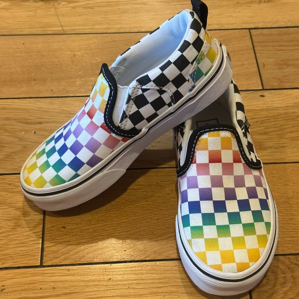Rainbow Vans Slip-Ons Kids/Toddler Sz. 12
